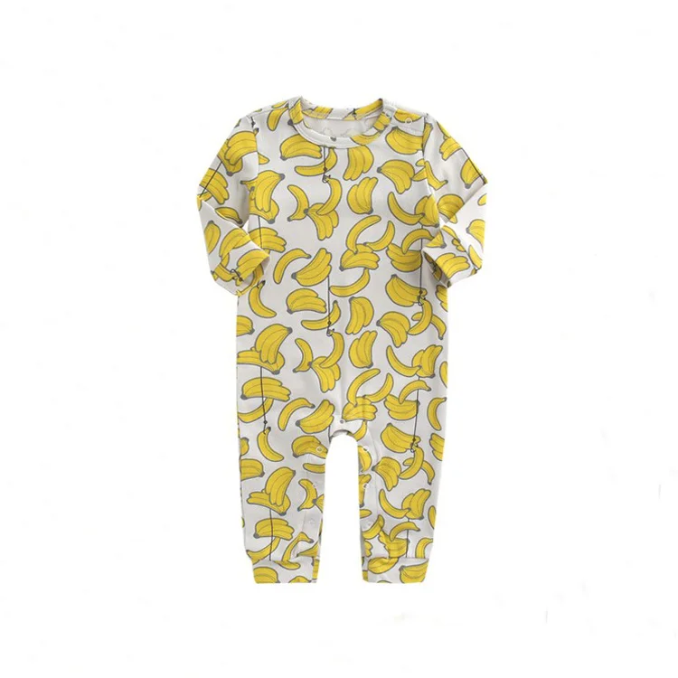 manufacturer New design fashion high quality baby long sleeve growsuit baby playsuit