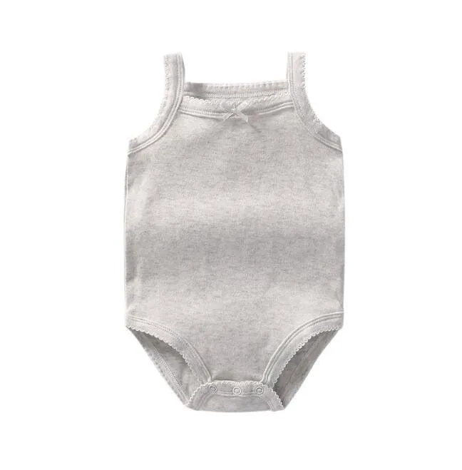 manufacturer Sleeveless baby rompers baby fabric bamboo bodysuit