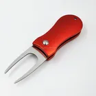Golf Divot Tools And Ball Markers Golf Customized Retractable Switch Blade Ball Markers Divot Tool Bottle Opener