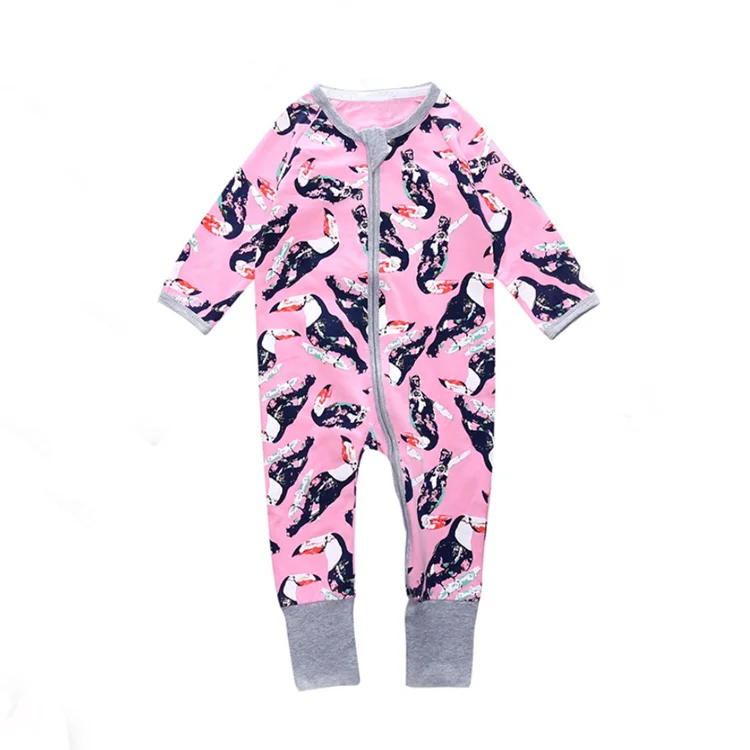 manufacturer New design fashion comfortable baby long sleeve overall kids pajamas girl