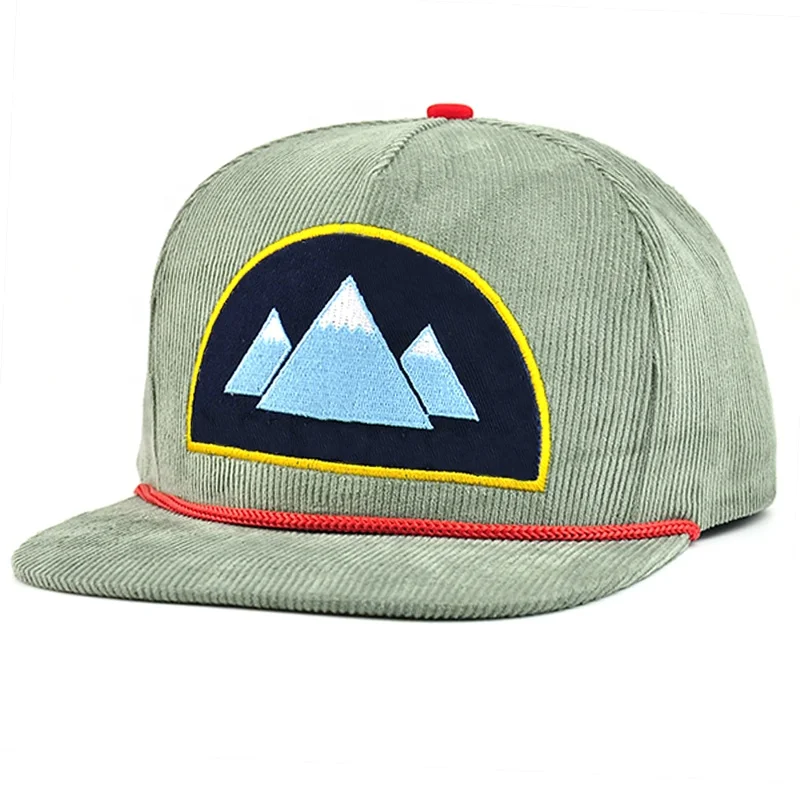 Gorras Planas,5 Panel Cap,Corduroy Hat 