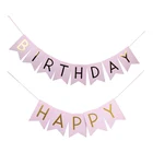Decoration Decor Banners Custom Design Buntings Decoration Graduation Happy Birthday Bunting Party Banner