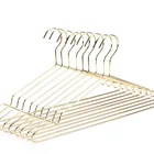 Neck Coat Coat Hanger Professional Stainless Steel Short Neck Clothes Coat Rose Gold Metal Hangers