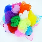 Chiffon Scarf Graduation Party Small Square Neck Tie Nylon Chiffon Material Kids Dance Scarf