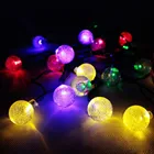 Solar String Lights Garden New 6.5m 30LED Solar Powered String Lights Outdoor Garden Globe String Lights