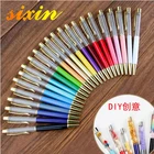Pen Design Pen Creative DIY Liquid Floater Pen Glitter Empty Tube Twist Ballpoint Pen Aluminum Empty Pen