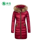 Women Fur Top Quality Winter Windproof Warm Women Duck Down Coat With Fur Collar