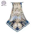 Digital Silk Scarf Digital Printing Square Dubai 100% Twill Silk Scarf