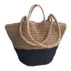 Design 2017 New Design Stripped Design Straw Handbag