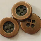 Button Shirt Metal Shirt Button New Style 15mm 4 Holes Metal Sew Button For Custom Shirt Button