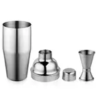 Stainless Steel Martini Stainless Steel Cocktail Shaker Home Bar Set Includes 24 OZ Martini Shaker