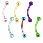 IP Plated G23 Titanium Eyebrow Rings Body Piercing jewelry