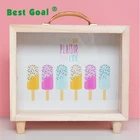 Gift Money Money Box Kids Wooden Coin Gift Shadow Money Box With Handle
