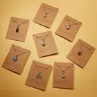 Silver Chain Silver Card Necklace Woman Accessory Gemstone Silver Chain Handmade Accessories Women Jewelry