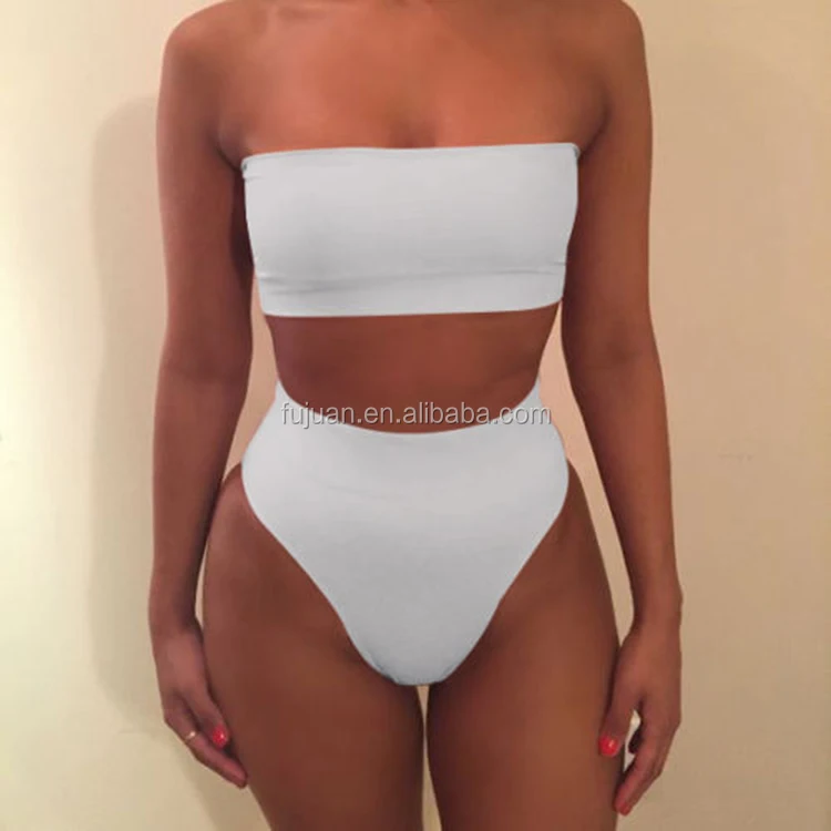 bandeau swim top for large bust