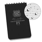 3 Pages Notebook Hardcover Weatherproof Spiral Notebook 3 X 5 Inch Black Hardcover Field Interview Form Pages
