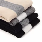 Fashion acrylic solid color soft winter warm fringe scarf
