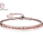 Jewerly 18k Bracelet Words 18K Gold Plated Jewerly Artes Bracelet Bangles Stainless Steel High Quality Customized Wedding Light Yellow Gold Color