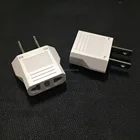 Pc Power Fireproof PC Brass CE Eu To Us Power Plug Converter Eu To Us Adapter Power Charging Plug