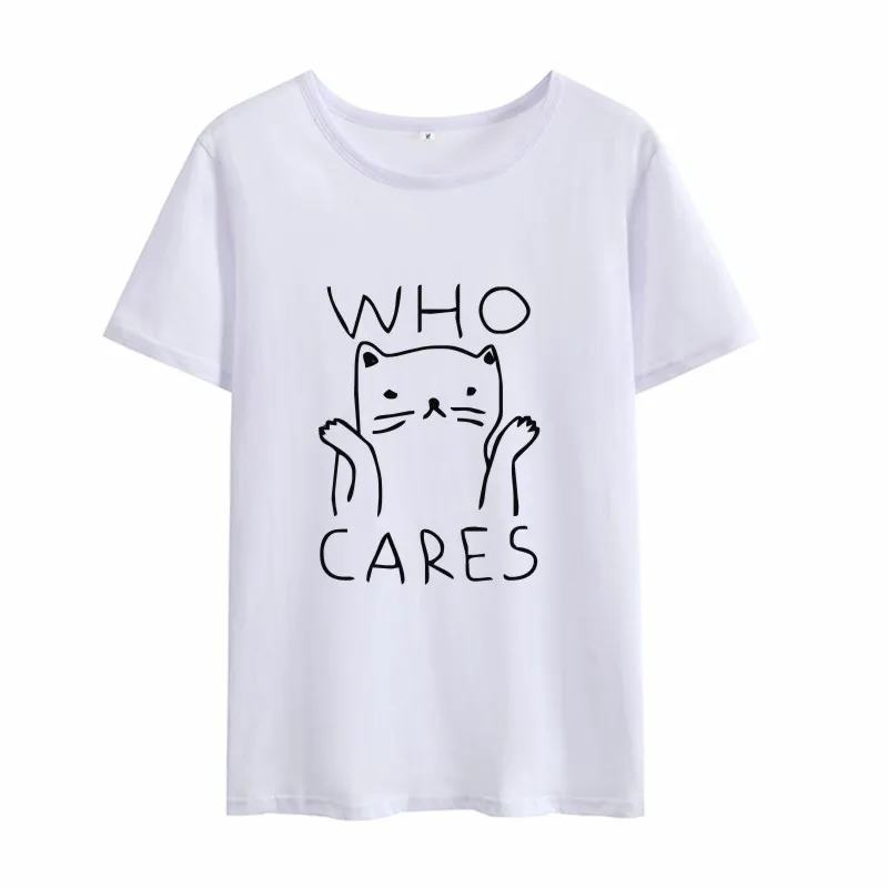 2018 Summer Promotional Women 5xl Funny Tee Shirt Femme Kawaii Black White  Cat Printing Short Sleeve Round Neck Cotton T Shirts - Buy 100 Cotton T  Shirt For Women,Girls Printed T Shirts,5xl