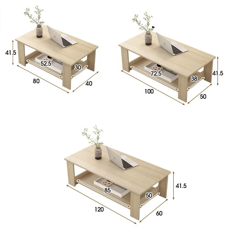 best selling modern factory price wooden coffee table for living room