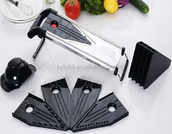 New Multifunction Vegetable Stainless Steel V Shape Blade Slicer Mandoline Slicer
