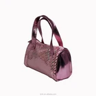 Item Quality Handbags Hot Sale New OEM Item Shiny Pink PU Leather Glitter Latest Girls Handbag