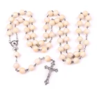 Beads Necklace Beads Crucifix Necklace Rosary Beads Christianity Crucified Lord Jesus