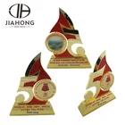 50 Metal 3d Trophy Customized Classic Red Fire 3d 50 Years Gold Metal Trophy Cup