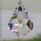 Chandelier Clear French Cut Pendant Baroque Leaf Crystal Pendalogue Feng Shui Crystal Chandelier Parts