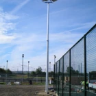 Galvanized Pole Price 15m HDG Galvanized Steel High Mast Lighting Pole With Lifting System