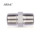 1/4" 1/2" Gas Nipple Fittings 1/8" 1/4" 3/8" 1/2" 3/4" 1" SS 316L Tube Fitting Hex Nipple For Gas Tube