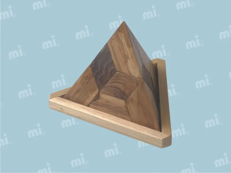 wooden triangle puzzle