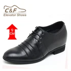 Shoes High Quality Black Men Dress Oxford Handmade Customize Elevator Increase Height Dress Shoes