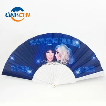 personalized plastic hand-held hand fan for events