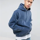 Cotton Hoodie Custom Fleece 50% Cotton 50% Polyester Drop Shoulders Men's Oversize Pullover Hoodie