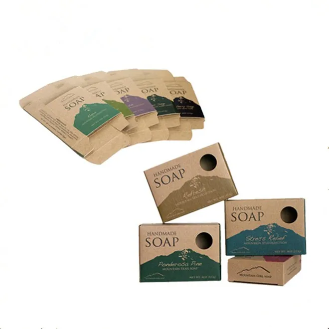 eco friendly soap kraft box packaging with factory price