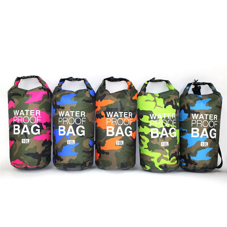 Hot Outdoor Camouflage Waterproof Bag Dry Bag Floating Bag For Boating Swimming 