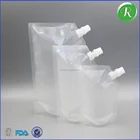 Spout Bag Printed Plastic Bags Wholesale Custom Printed Plastic Rum Runner Wine Liquid Flask With Logo/disposable Plastic Spout Bag