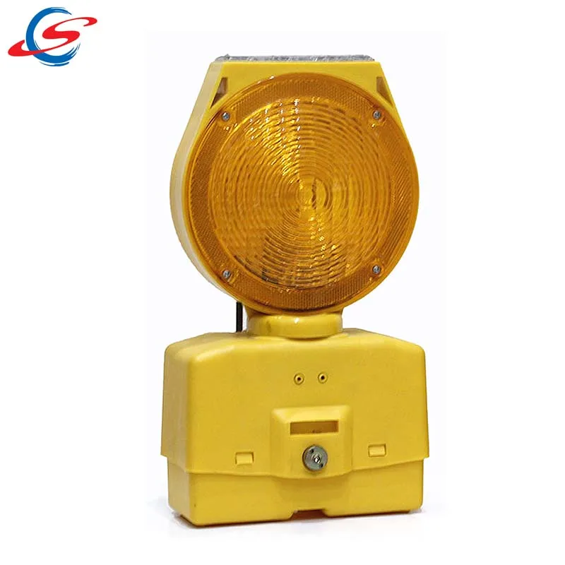 yellow flashing construction lights