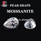 Diamond High Quality DEF Color Clean White Pear Cut Gemstone 7*10mm 2 Carat Pear Shape Moissanite Diamond