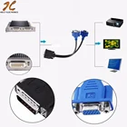 Vga Computer Cable DMS-59 Pin 5.9mm Male To 2 VGA 15 Pin Female Splitter Adapter Cable Lead Wire For HP Dell Monitor TV Projector Computer New