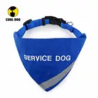 Scarf COOLDOG Free Sample Reflective Service Dog Custom Embroidered Dog Bandana Scarf