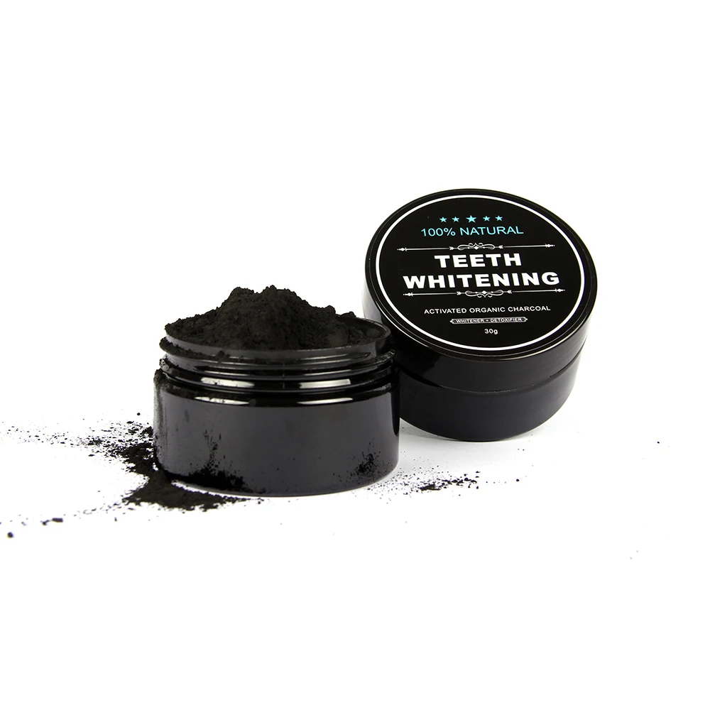 black charcoal toothpaste powder