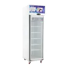 Cooler With Freezer With Glass Door Upright Bottle Cooler Single Glass Door Freezer With LED Lighting