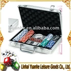 Chip Poker Set Poker Set 200 Chip Texas Hold'em Style Poker Set In Aluminum Case Trolley Case
