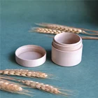 Bottle Packaging Eco Friendly Wheat Straw Environmental Bottle And Jar Containers For Cosmetics Biodegradable Packaging