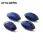 Blue Jewelry Blue Loose Synthetic Corundum Marquise Cut Blue Sapphire For Jewelry Making