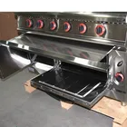 Range Restaurant Equipment Heavy Duty Restaurant Equipment Stainless Steel Commercial 6 Burners Kitchen Gas Range