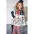 Clothing Giggle Moon Remake Outfits Girls Cotton Ruffle Clothing Set Girls Winter Outfit